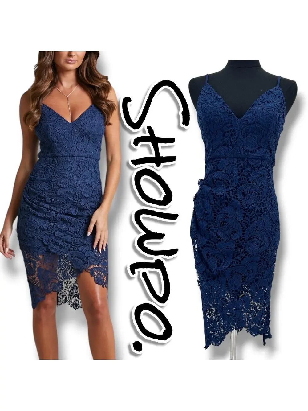 showpo navy blue dress Jamie Maxi Dress